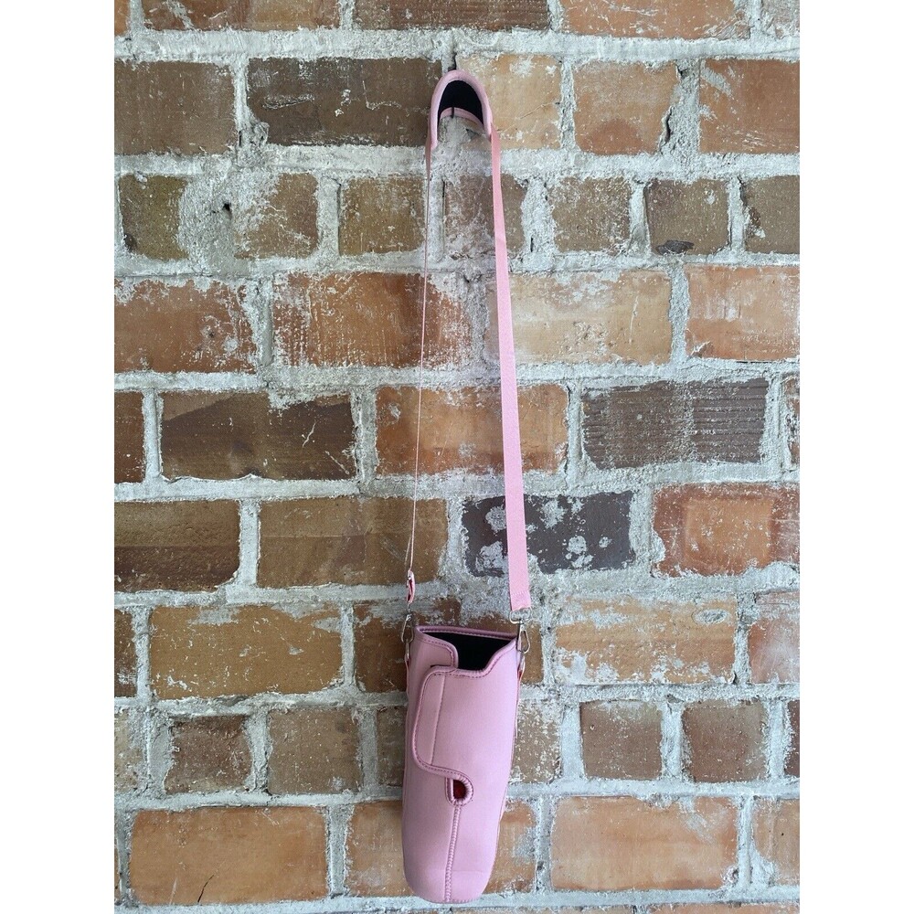Pink Crossbody Stanley Cup Tumbler Water Bottle Travel Carrier Holder - Picture 3 of 9
